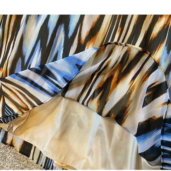 Allen B. By Allen Swartz Flowey Off Shoulder‎ Boho Long Maxi Dress Size 4 - Picture 9 of 11